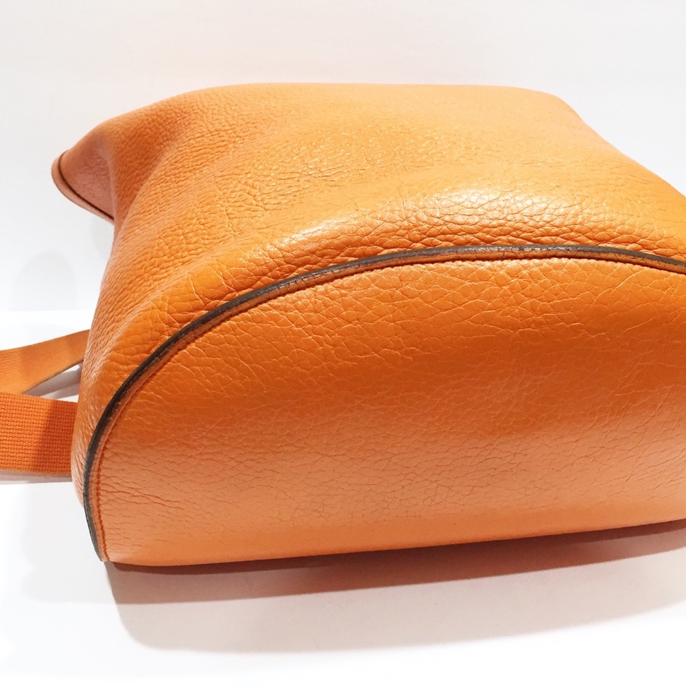 ❤️SOLD❤️Hermes Orange Clemence Leather Sherpa GM Backpack - Picture 5 of 16